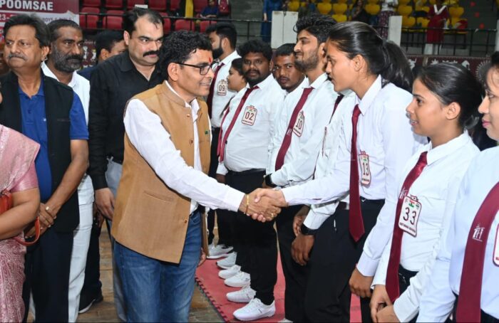 National Taekwondo: Sports and Youth Welfare Minister Tankram Verma today inaugurated National Taekwondo at Sardar Balbir Singh Juneja Indoor Stadium in the capital Raipur.